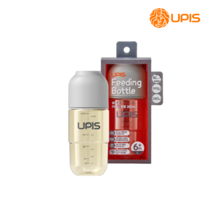 Bình sữa cao cấp Upis Hàn Quốc cho bé từ 6M+ size L 260ml màu xám
