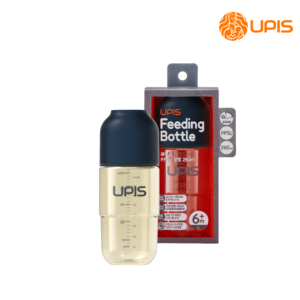 Bình sữa cao cấp Upis Hàn Quốc cho bé từ 6M+ size L 260ml màu xanh navy