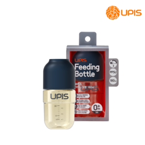 Bình sữa cao cấp Upis Hàn Quốc cho bé từ 0M+ size SS 180ml màu xanh navy