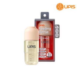 Bình sữa cao cấp Upis Hàn Quốc cho bé từ 1M+ size S 260ml màu hồng