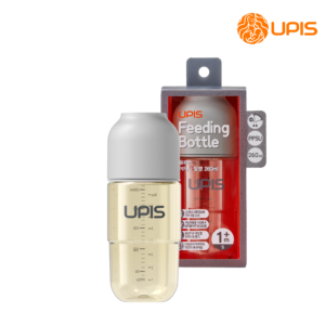 Bình sữa cao cấp Upis Hàn Quốc cho bé từ 1M+ size S 260ml màu xám