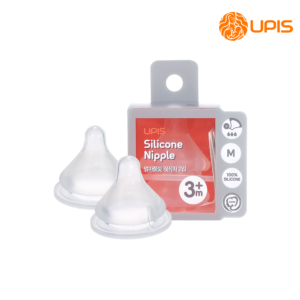 Núm bình sữa Upis Hàn Quốc dành cho trẻ 3M+ size M số lượng 2 cái